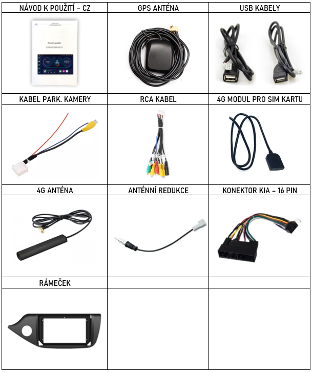 CZ příslušenství pro autorádio XTRONS IQP pro Kia Ceed II. generace 12-18 s carplay a androidauto1 - evtech.cz